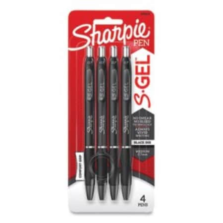 Sanford Medium Retractable Black Gel Pen, 4PK SAN2096134